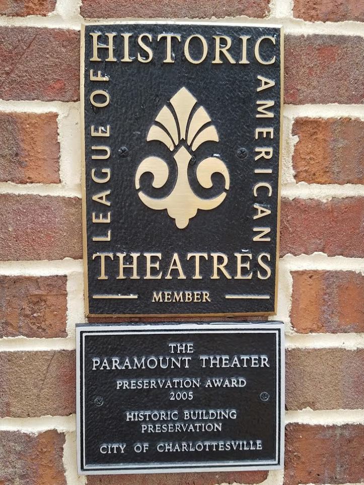 paramount historic plaque